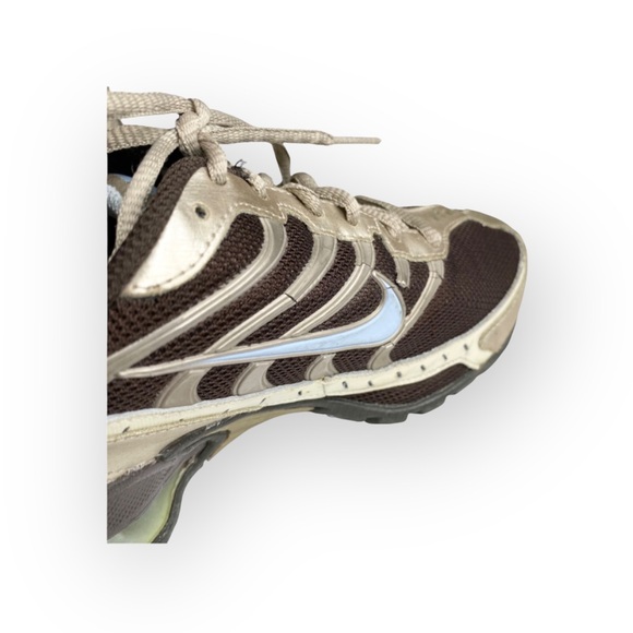 Nike ✔︎ Reax 3 Running Shoes Sneakers ✔︎ Brown Silver Light Blue Swoosh ✔︎ 7M - Picture 11 of 16